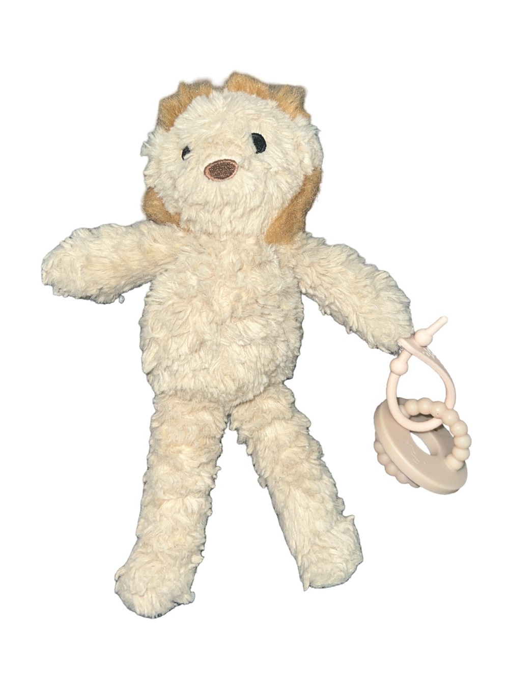 Ryan & Rose Cutie Cub Lion Stuffed plush pacifier holder 8”